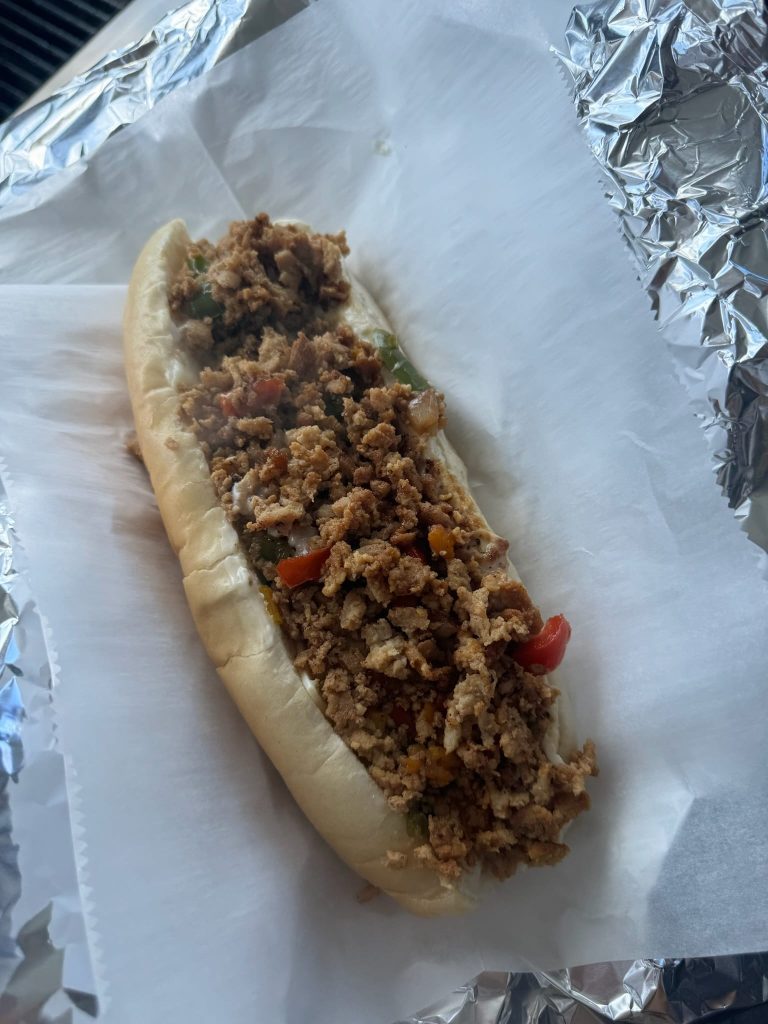 Cheese steak hoagie