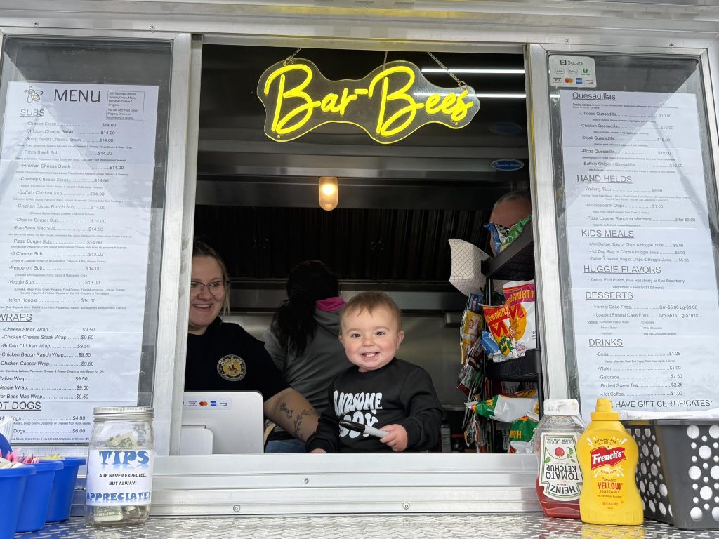 A young member of the Bar-Bees Lunchbox family at the truck